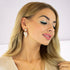 Серьги "Amber II (Aurore Boreale)" с кристаллами Preciosa™